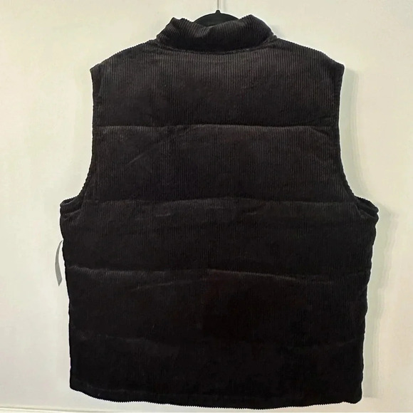 BlankNYC Men’s Black Corduroy Puffer Vest with Snap Closure & Pockets Sz XL NWT - Picture 7 of 7